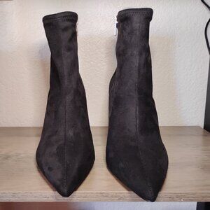 Jessica Simpson Womens Semaja Faux Suede Booties Black 11 Medium (B,M)